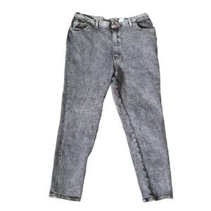 Gitano Black Acid Wash Jeans Women's Vintage High Rise Skinny Size 22W